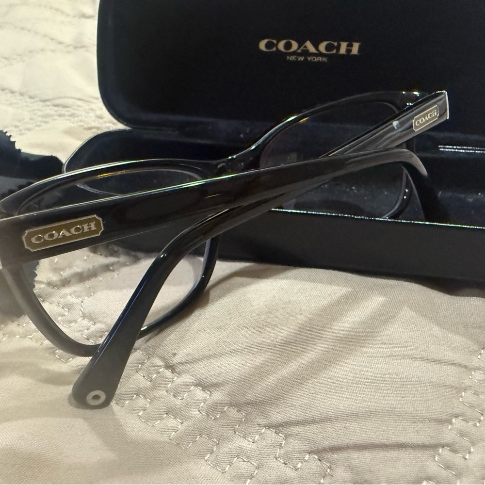 Coach Black Rectangular Eyeglasses - image 7